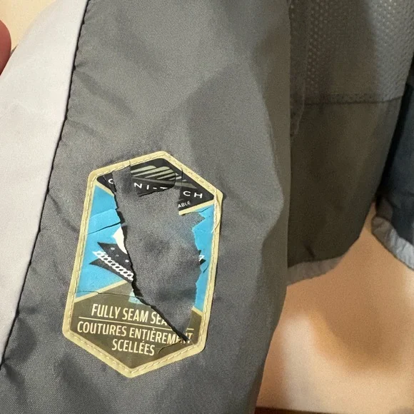 Columbia Men’s Gray Packable jacket rain jacket size large - Picture 10 of 12